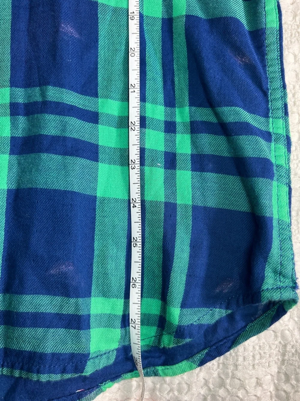 chubbies Green & Blue Plaid Button-Down Shirt size L - Picture 4 of 8